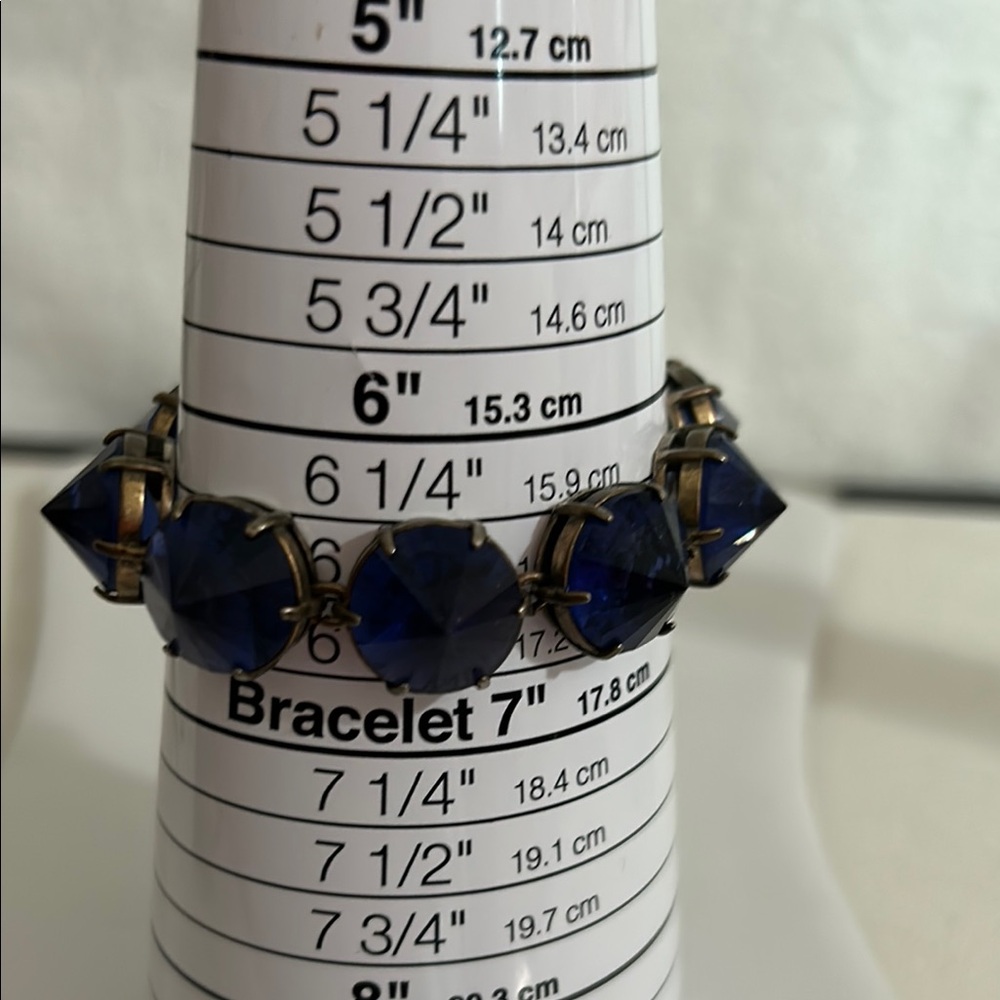 Elegant Blue Gemstone Bracelet